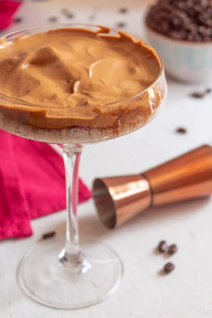 Alcoholic dalgona coffee recipe