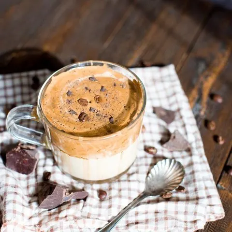 Chocolate dalgona coffee recipe