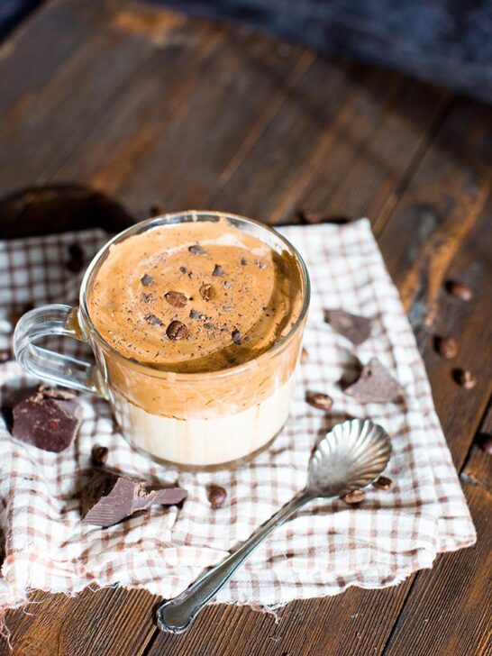 Chocolate dalgona coffee recipe