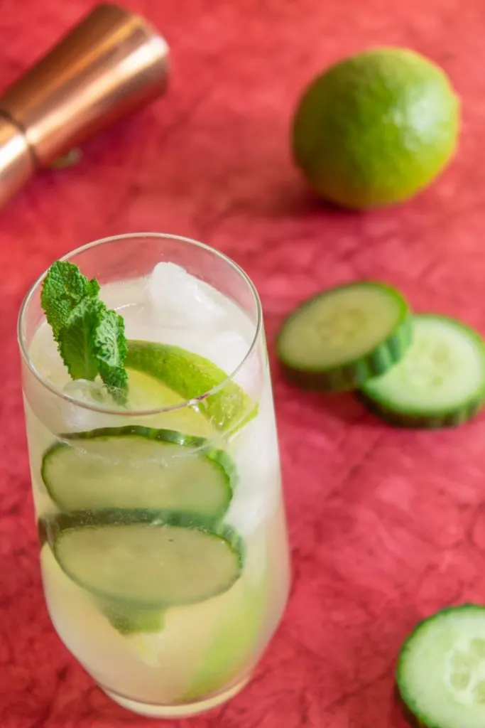 Cucumber mojito cocktail recipe