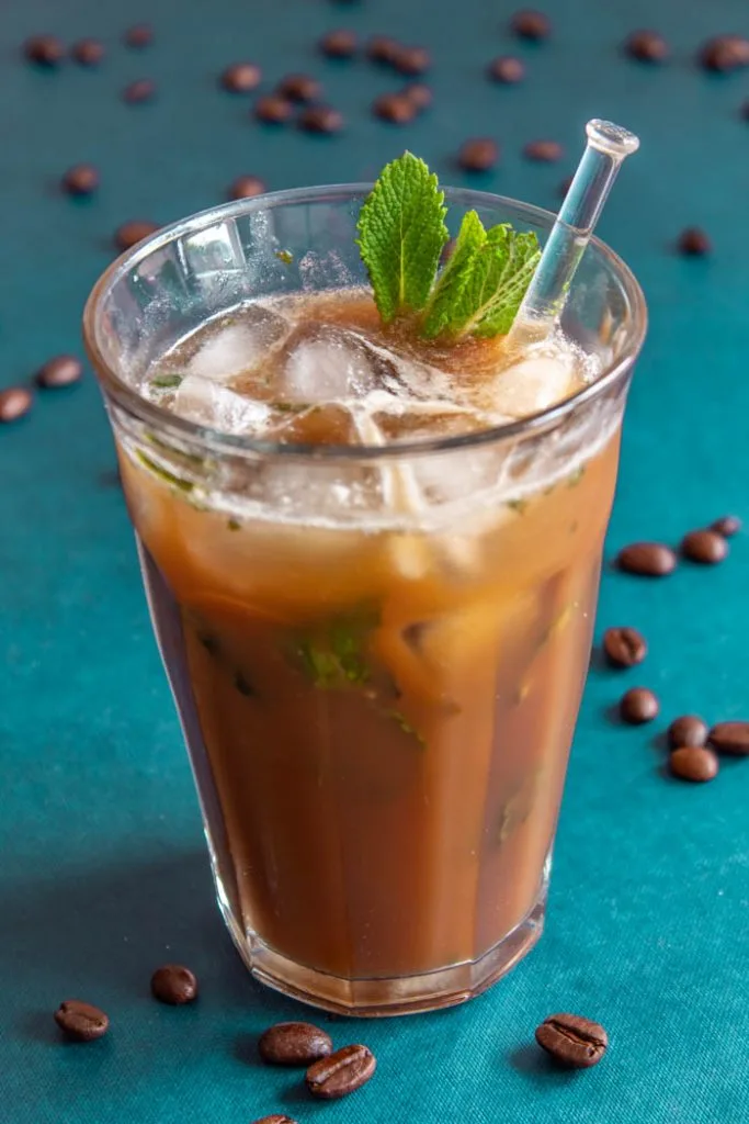 Mint mojito iced coffee