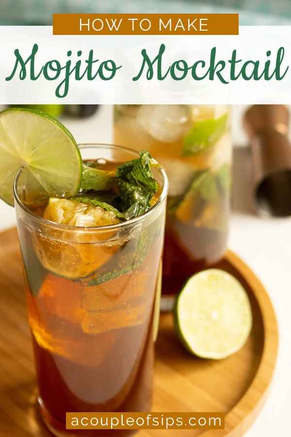 Mojito Mocktail Pinterest graphic