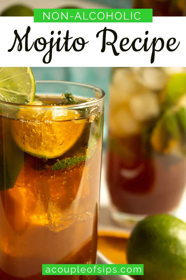Mojito Mocktail Pinterest graphic