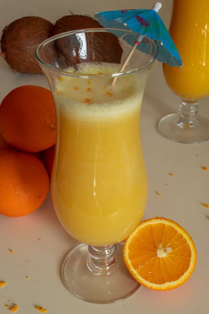 Fruity Orange Pina Colada Recipe » A Couple of Sips