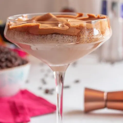 Spiked dalgona coffee