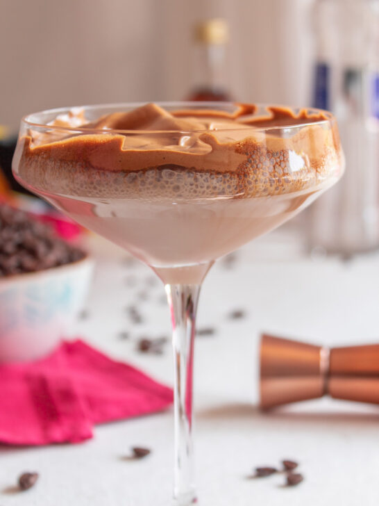 Spiked dalgona coffee