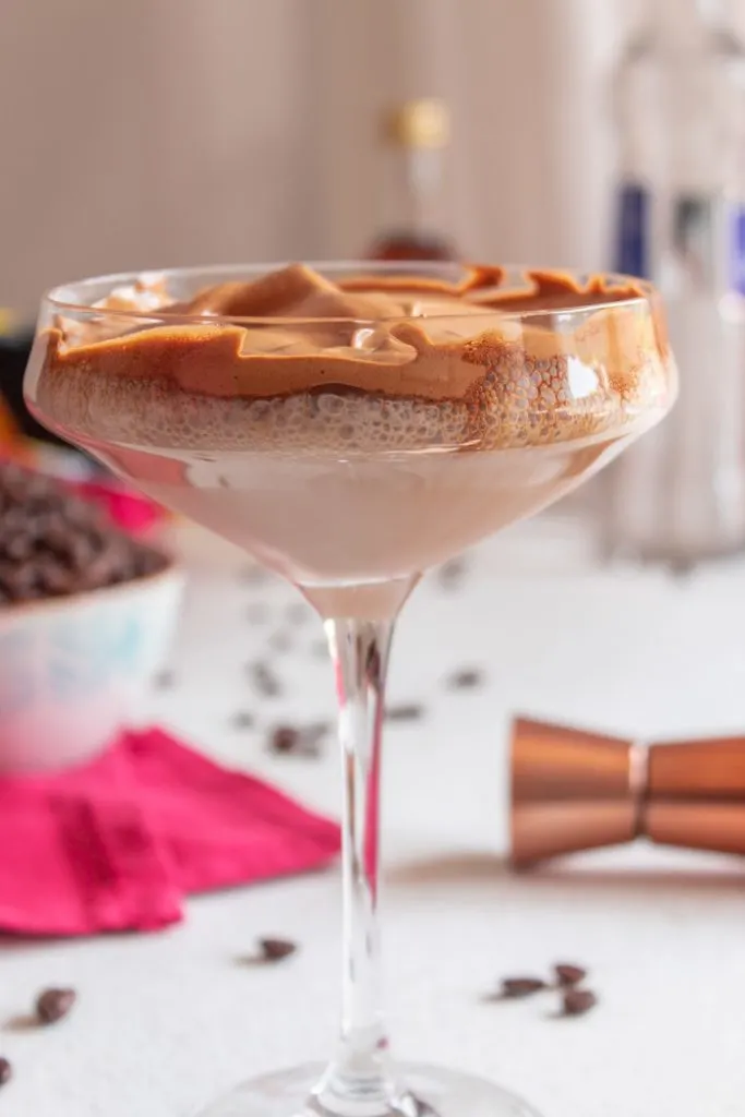 Spiked dalgona coffee