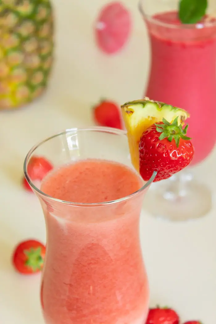 5Minute Strawberry Pina Colada Recipe » A Couple of Sips