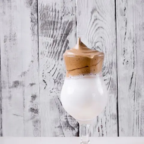 Vanilla Dalgona Coffee Glass