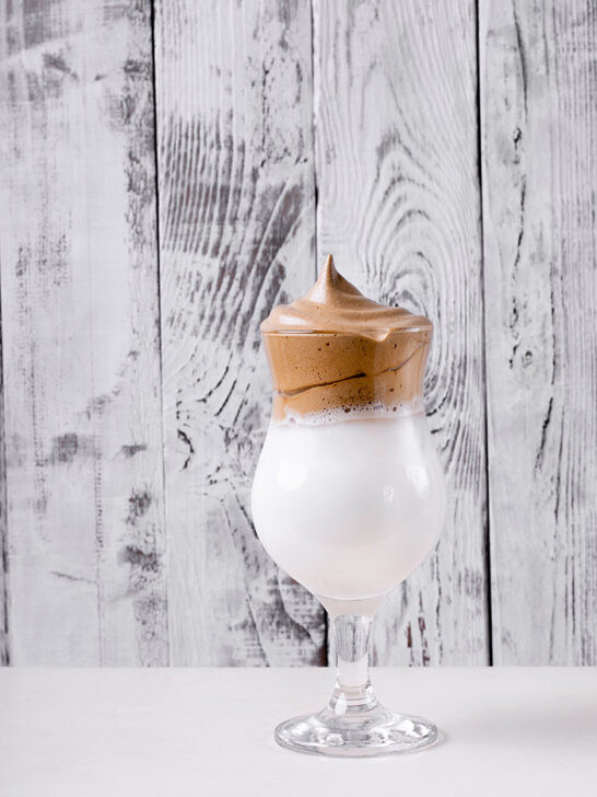 Vanilla Dalgona Coffee Glass
