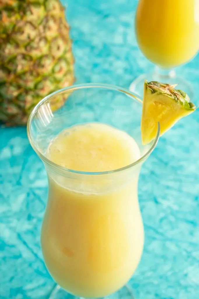 Virgin Pina Colada glass
