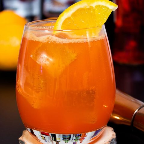 Aperol Orange Juice Glass