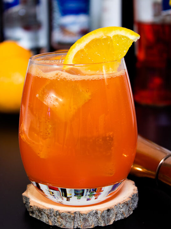 Aperol Orange Juice Glass