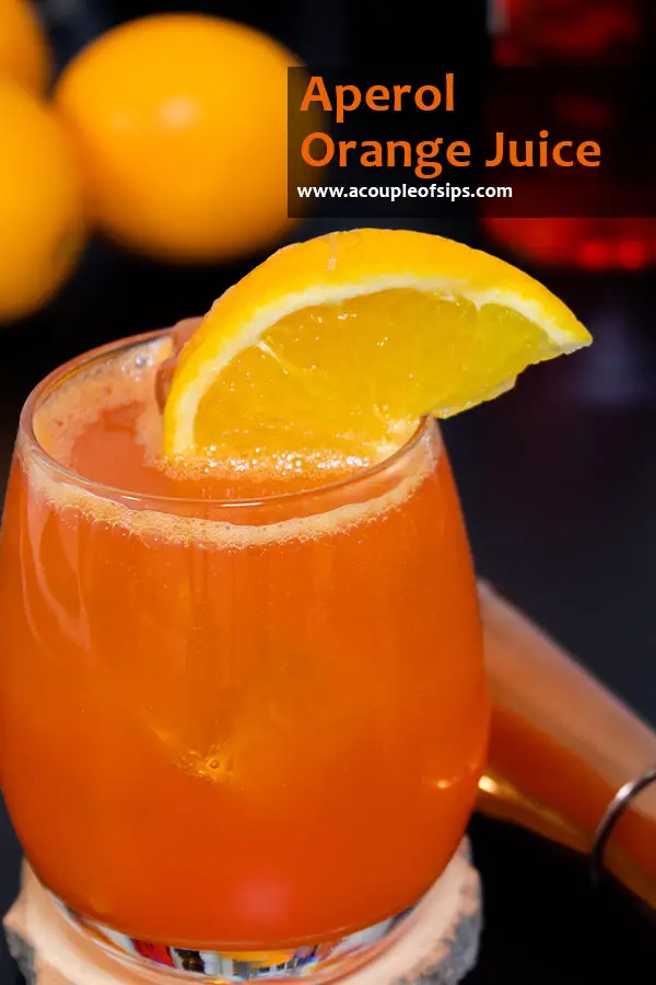 Aperol Orange Juice Pinterest Graphic
