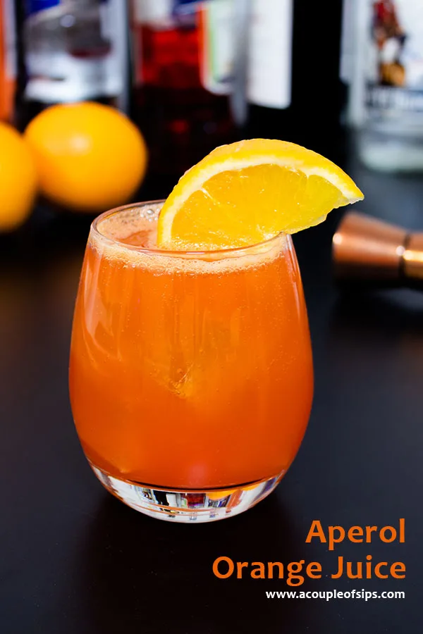 Aperol Orange Juice Pinterest Graphic