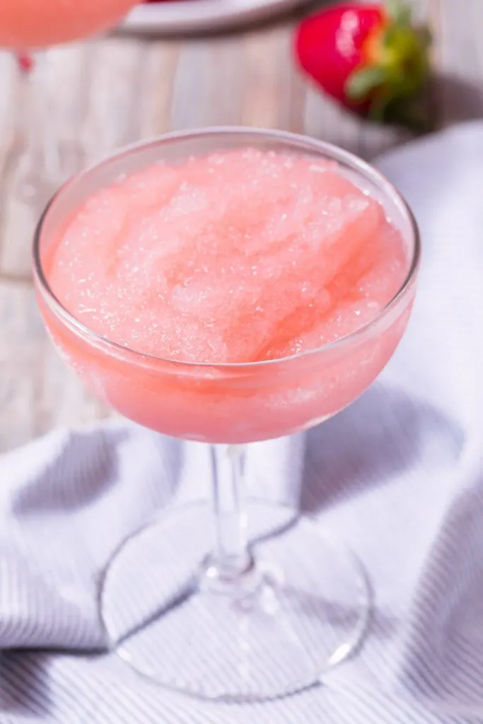 Frosé is a frozen rosé wine cocktail