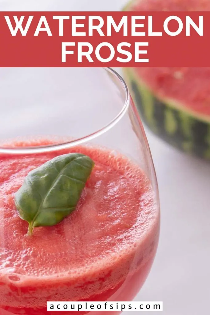 Watermelon Frosé Pinterest graphic