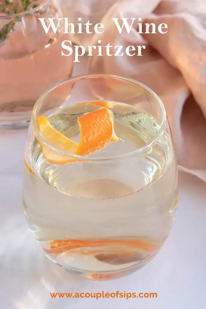 White Wine Spritzer Pinterest Graphic