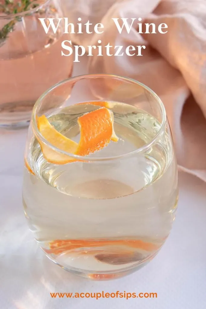 White Wine Spritzer Pinterest Graphic